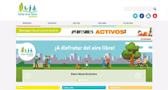 Desktop Screenshot of chilevivesano.cl